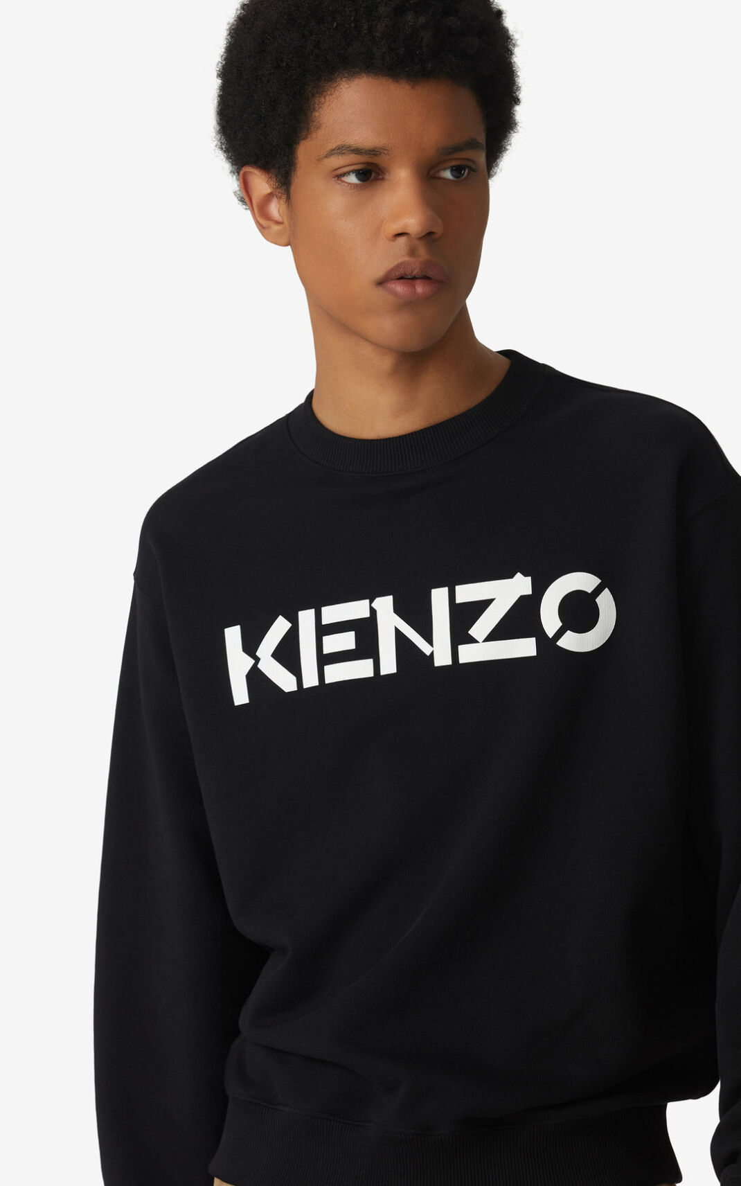 Kenzo Logo Dukserice Muške - Crne - Hrvatska WHLKNX135